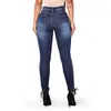 Jeans féminins mode femme serrée haute taille jeans bandage élastique slim slim jeans latérale en dentelle décontractée pantalon de jeans pour femmes S-3xl Z230717