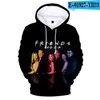 Heren Hoodies Vrienden 3D Print Heren Dames Mode Sweatshirt Lange mouw Harajuku Unisex Hooded Design TV