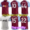 23 24 Accueil Aston Villaes Soccer Jerseys 2023 2024 KAMARA WATKINS BUENDIA McGINN EL GHAZI DOUGLAS LUIZ MINGS KONSA CASH hommes maillots de football