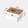 Tissue Boxes Napkins Desktop Tissue Box Paper Box Grid Design with Lid PP for Home R230714