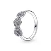 2022 Hot 925 Sterling Silver Ring Princess Crown Farmling Love Heart Cz Ring for Women Engagement Jewelry الأصلية الأصلية L230704