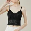 Camisoles Tanks Vrouw Flatterende Tube Top Zonnebloem Lace Sexy Style Ringless Lohas Time Bra Camisole