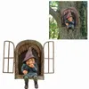 Garden Decorations Lawn Yard Home Fairy Ornament Porch Resin Figurine For Tree Patio Sculpture Whimsical Gnome Statue Garden Decor Elf Out The Door L230714