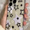 Otwn Korean Cute Mitue Y2K Star Transparent Chase для iPhone 14 13 12 11 Pro Max X. 7 8 Plus Shockper Soft Covers Back Funda L230619