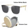 Солнцезащитные очки Портативные похромизм складывают женщины поляризованные анти-синие световые ультра-световые полные рамки оттенки UV400