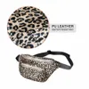 Сумки для талии Geestock Женщины Leopard Fanny Packs Fashion Pu Кожаная пакет Bumbag Bumbag Bead Sag с регулируемым для Rave Travel Party 230713