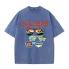 Men's T Shirts Sand Beach Go On Vacation Sunglasses Male Tops Fashion Sport T-Shirts Summer Cotton Tshirts Hip Hop Oversize Luxury Shirt Men