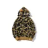 New A Bathing A Ape Trendy men's casual shapeless shark head camouflage hooded sweater