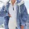 Women's Hoodies 2023 Autumn And Winter Loose Plush Zipper Hooded Jacket Women Ropa Mujer Invierno Nueva Tendencia