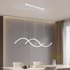 Hängslampor minimalistisk matsalslampa led dekorativt tak ljuskrona hängande belysning för levande sovrumsarmaturer