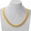 Подвесные ожерелья Merryshine Moissanite Custom Hip Hop Jewelry Men Золото, наполненные теннисной кубинской цепочкой
