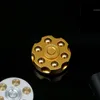 Decompression Toy Fingertip Gyro Left Wheel Bullet Pure Brass Stress Relief Metal Aluminum Alloy and Stainless Steel R188 Bearing 230713