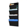 Briefcases Godery Hanging Wall Organizer Mount/Over The Door Office Supplies Filing Folders Fabric 4 Pocket Cascading File