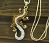 Pendant Necklaces Lizard Bead Sweater Necklace Jewelry Crystal For Women Long Pendants Rhinestone Chain Christmars Valentine's Days Gift