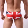 Herrbadkläder herrar bikini brasilianska Storbritannien flagga simma trosor sexiga mini simning stammar pojke baddräkt baddräkt strand shorts aus