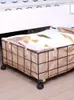 Storage Boxes Bins Drawers Simple Creative Clothes Organizer Home Quilt Bed Large Iron Art Sundries Toy Bottom 230714