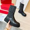 Designer Boots Paris Luxury Brand Boot Echte lederen enkel laarsjes vrouw korte laars sneakers trainers slipper sandalen Tegen 1978 W344 04