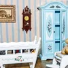 Relógios de parede Pequenos acessórios de fotografia Modelo de relógio de mesa Decoração de minicasa infantil