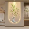 Wall Lamp Large Plant Light Painting Crystal Porcelain Art Vintage Pictures Decoration For Living Room Kitchen Home Decor