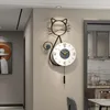 Wandklokken Metaal Stil Klok Handen Mechanisme Grote Kunst Digitaal Voor Slaapkamer Deco Keuken Design Kamer Decor