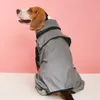 Dog Apparel Reflective Raincoat Waterproof Jumpsuit Sunscreen Coat Jacket for Puppy Large Dogs Outdoor Clothes Pet Cat Products 230713