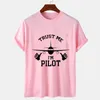 Herr t-skjortor skjorta för män litar på mig jag är en pilot tees hip hopp överdimensionerad t-shirt streetwear harajuku tshirt kort ärm homme