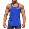 Mens Tank Tops fitness clothing gyms stringer tank tops men canotta bodybuilding shirt sleeveless vest 100% cotton Sportwear tanktop 230713