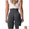 Yoga Outfit Nvgtn Naadloze Leggings Spandex Shorts Vrouw Fitness Elastisch Ademend Hip Lifting Vrijetijdssporten Lycra Spandextights D Dh4Xy