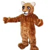 2018 Little Leopard Panther Cat Cougar Cub Mascot Costume Formato adulto Personaggio dei cartoni animati Mascotte Mascota Outfit Suit245L