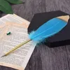 Ellen Brook 1 PCS Stationery Cute Feather School Office Supplies Ballpoint Pen Gift Sweet Pretty Lovely Personality Styling