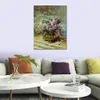 Wysokiej jakości Claude Monet Malarstwo olejne kwiaty w ręcznie robionym naczyniowym płóciennym Art Decor Home Decor do sypialni