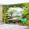 Tapestries Customizable Tapestry Art Decoration Blanket Curtain Home Bedroom Living Room Dream Forest Scenery Window Wall Hanging R230713