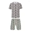 Survêtements pour hommes USD Dollar Money impression 3D T-shirt à manches courtes et Shorts de plage deux pièces ensemble costume survêtement décontracté vêtements de sport