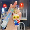 Mode Blogger Designer Jewelry Summer Beach Cute Little Rabbit Creative Cartoon Car Keychain Mobiltelefon Keychains Lanyards Keyrings Wholesale YS108