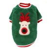 Vêtements pour chiens vêtements de noël dessin animé sweat à capuche pour animaux de compagnie pour petits chiens moyens gilet chemise année chiot Costume Chihuahua veste