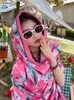 Sciarpe Estate Elegante Donna Sciarpa di seta Spiaggia Scialli lunghi Wrap Pink Floral Lady Protezione solare Bandana Hijab Mujer Sciarpa Pareo Foulard