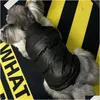 Hondenkleding The Face Huisdierkleding Luxe dikke witte donsjas Warme herfst Winter Kleine en middelgrote Franse Bldog Chihuahua Vest 2 Dhqsg