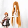 ペルソナ5 p5 futaba sakuraコスプレウィッグ90cm長いストレート245z