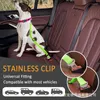 Colliers pour chiens Fournitures pour animaux de compagnie Traction de ceinture de sécurité de voiture Tampon rétractable Corde de sécurité réfléchissante élastique