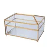 Tissue Boxes Napkins Rectangular Brass Glass Facial Tissue Box Napkin Holder Clear / Mirror Type for Home Office Car Automotive Decoration R230714