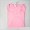 Abbigliamento da yoga T-shirt da donna Top da corsa traspirante ad alta elasticità Asciugatura rapida Senza cuciture Manica corta Sport-Ciclismo Abbigliamento da palestra Drop Delive Dh2Ln