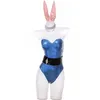LOL KDA Ahri Cosplay Costume lapin fille uniforme pour Halloween Party2987