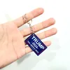 2024 US Elezione US Casa Decorazioni per la casa Trump Slogan Slogan Plastic Keychain 0417A