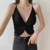 Camisoles Tanks Women 캐주얼 섹시한 단색 멀티 컬러 꼬임 장식 캐미솔 내부 조끼