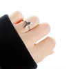 High Quality Fashion 925 Sterling Silver Geometric fish tale Adjustable Rings For Women Wholesale Jewelry L230704