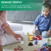 Objets décoratifs Figurines 16 Pcs Award Trophées Prop Football Jouet Trophée De La Coupe De Football Puzzle Jouets Mini Enfants Trophées Trophée De Baseball En Métal 230714