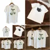 Camisetas Masculinas Animal Print Masculinas e Femininas de Manga Curta T-shirt de Verão Moda Simples Preto Branco Top T Casual Ao Ar Livre Solto Cl Dhref