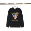 Casablancas Mens Graphic Sweats à capuche Designer Masao San Imprimer Sweatshirts Femmes Lâche Soie Casablacnca Manches Longues Vêtements Pour Hommes 133