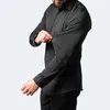 Chemise à manches longues élastique à quatre côtés sans repassage pour homme Chemise européenne verticale merceriséejw67jw67