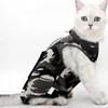 Kattdräkter husdjursskyddskläder Anti Licking Vest Recovery Suit för buksår hudsjukdomar efter slitstillbehör